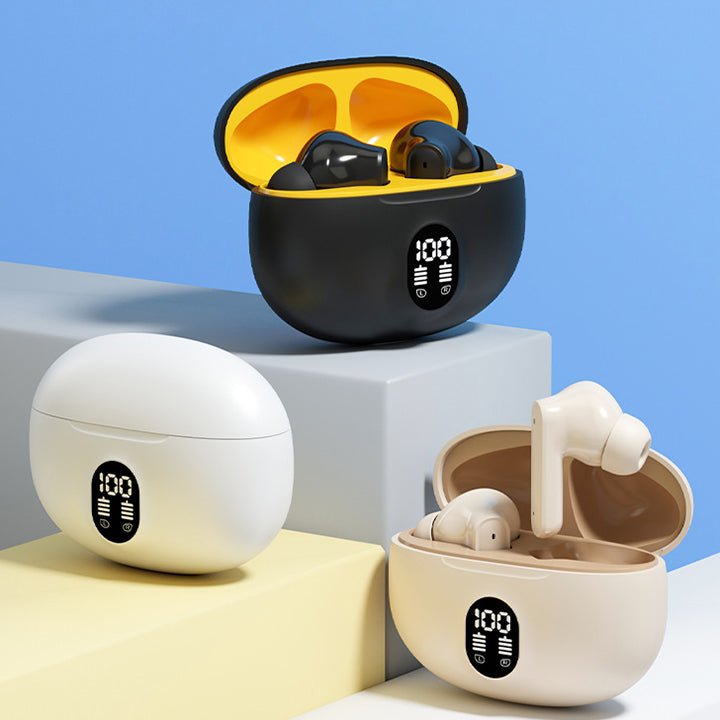 Wireless Bluetooth Earbuds with Digital LED Display Charging Case – Premium TWS Earphones