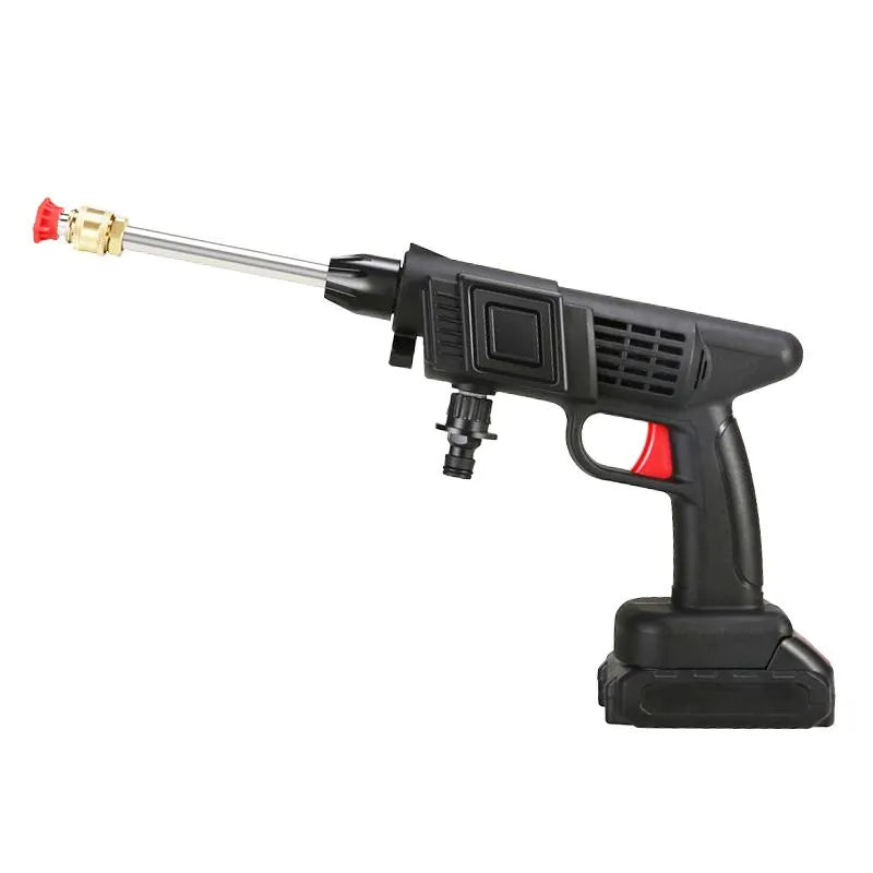 Automatic Cordless Car Wash Spray Gun 21V | High Pressure with Lithium Battery (Double Battery)