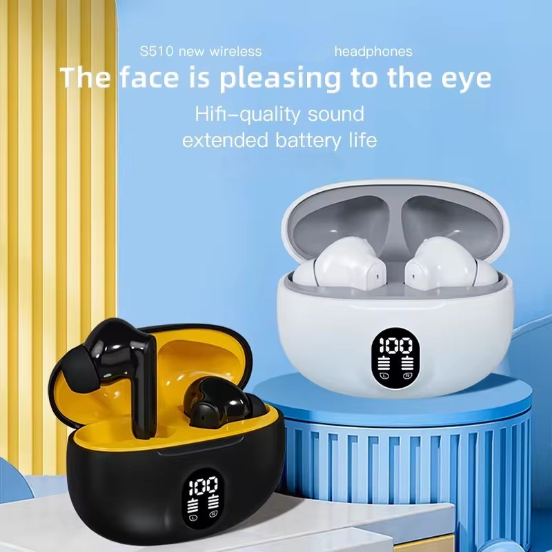 Wireless Bluetooth Earbuds with Digital LED Display Charging Case – Premium TWS Earphones