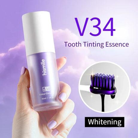 Hismile v34 Colour Corrector Serum Purple Teeth Whitening & Stain Removal