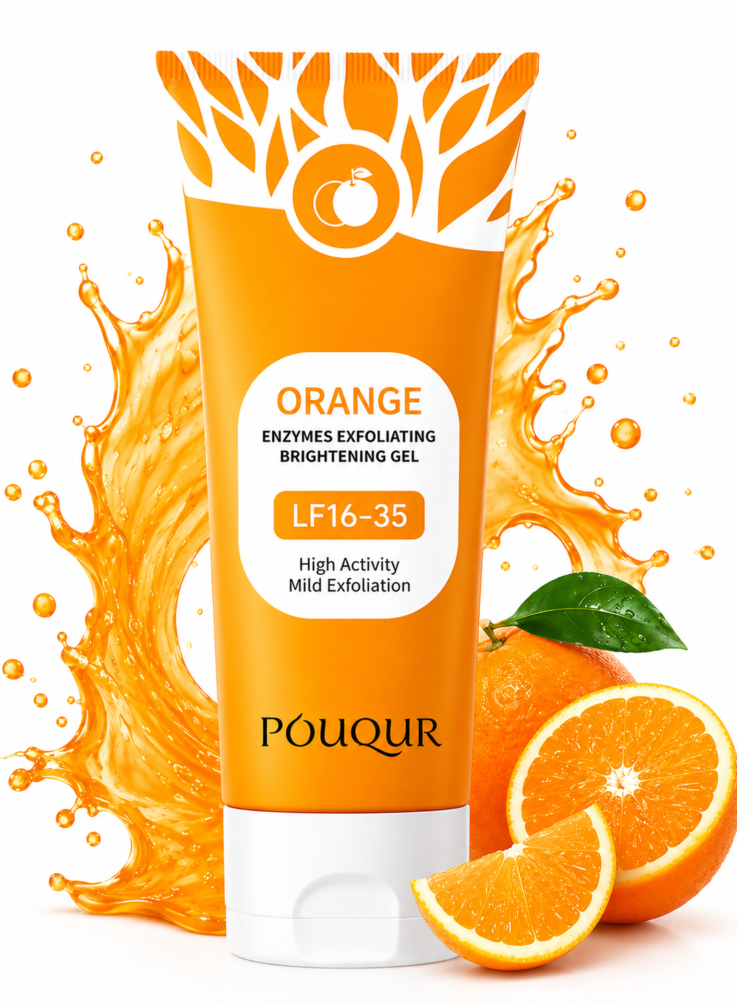 Orange Enzymes Exfoliating Brightening Gel (LF16-35) – Skincare Gel - 50g