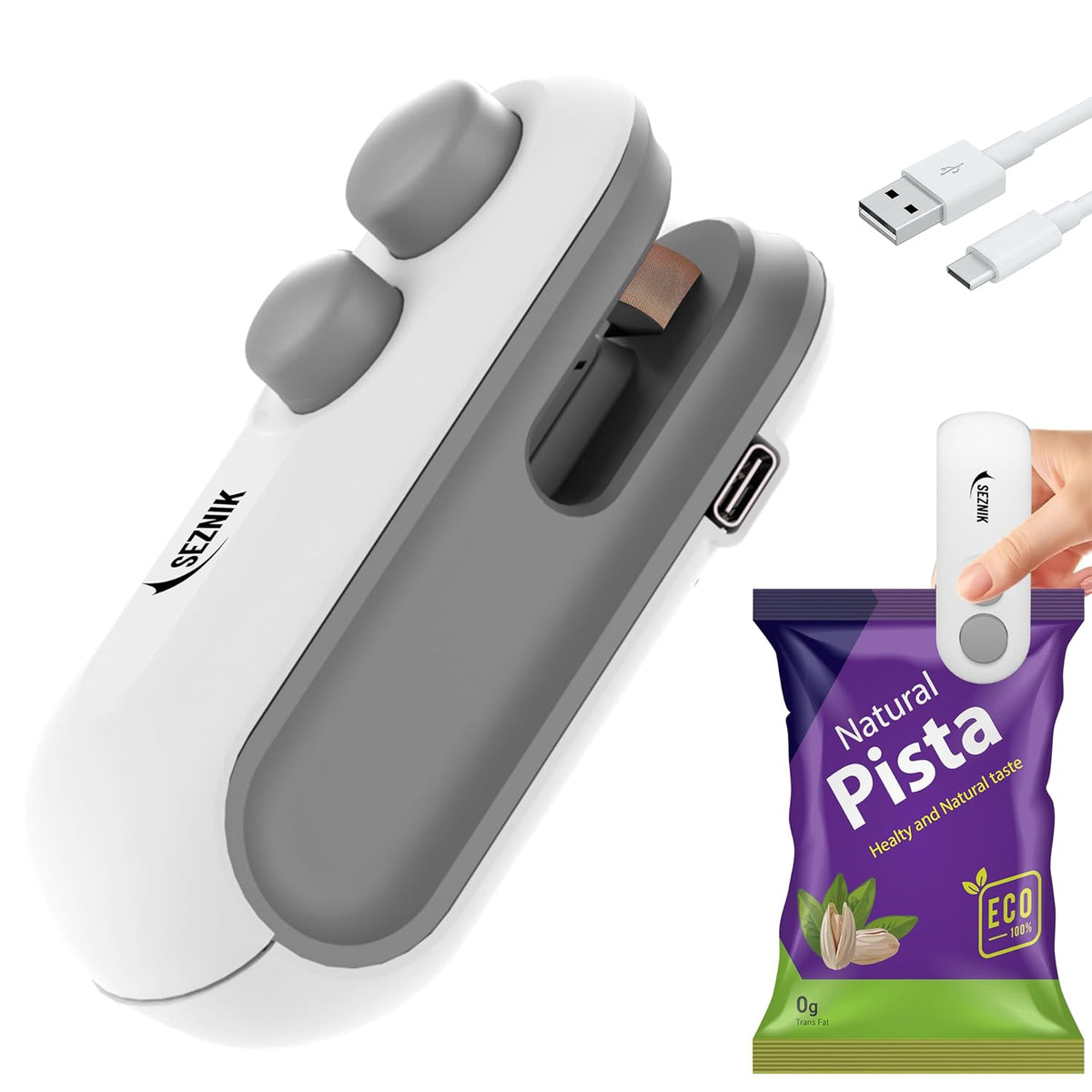 Professional Product Portable Mini Bag Sealer & Cutter – Handheld Thermal Heat Sealing Machine for Plastic Food Storage Bags