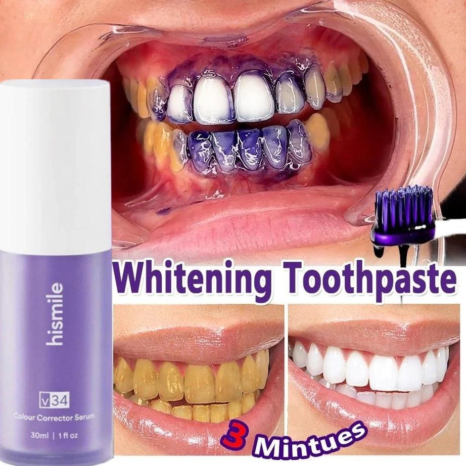 Hismile v34 Colour Corrector Serum Purple Teeth Whitening & Stain Removal