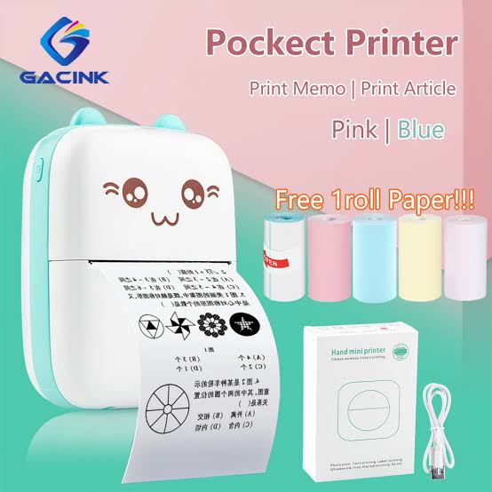 Mini Printer Portable Pocket Thermal Printer