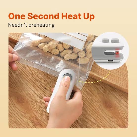 Professional Product Portable Mini Bag Sealer & Cutter – Handheld Thermal Heat Sealing Machine for Plastic Food Storage Bags