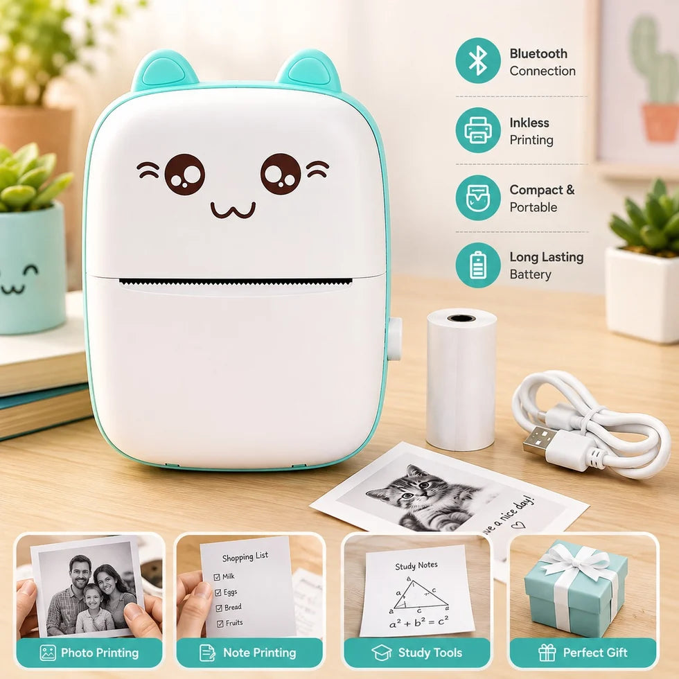 Mini Printer Portable Pocket Thermal Printer