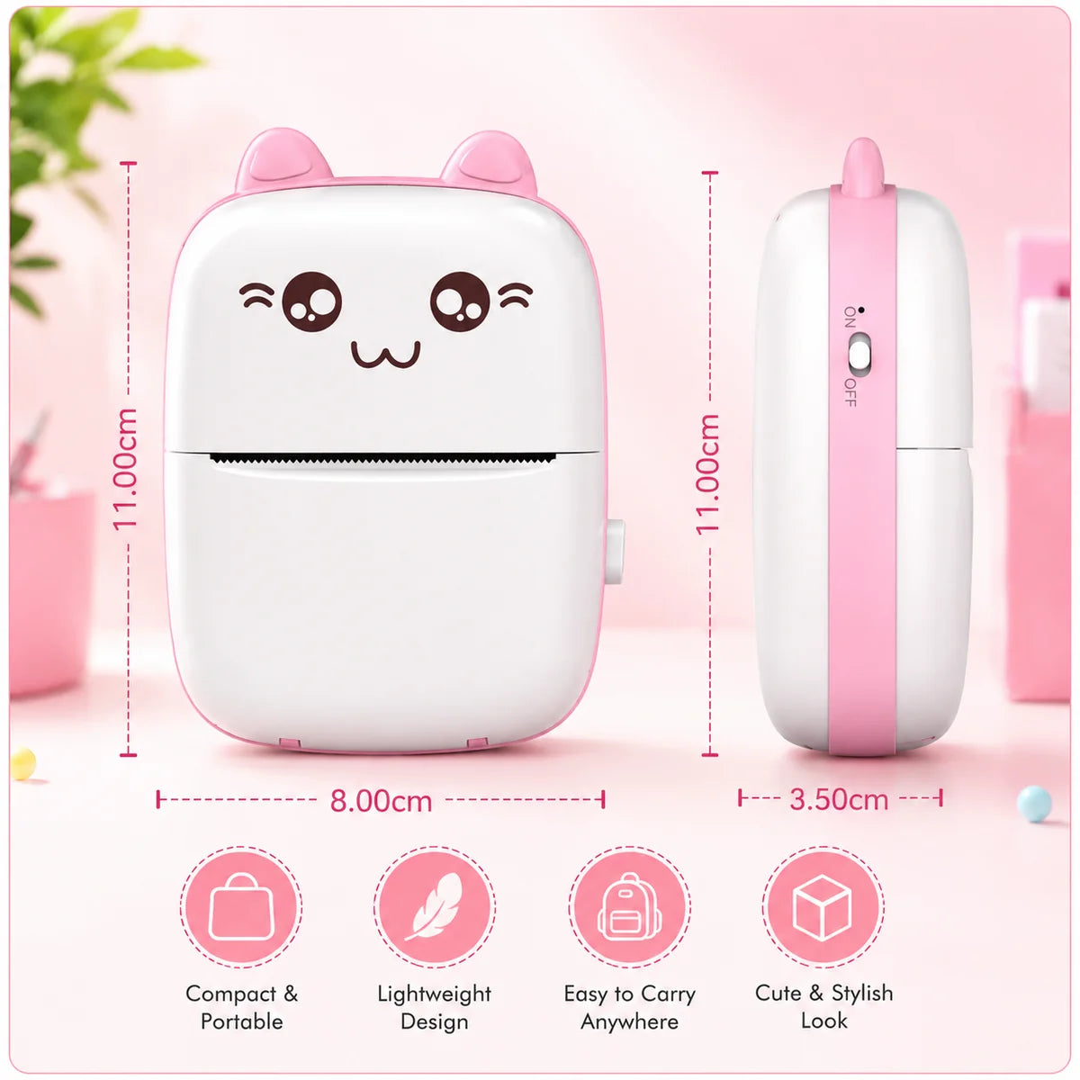 Mini Printer Portable Pocket Thermal Printer